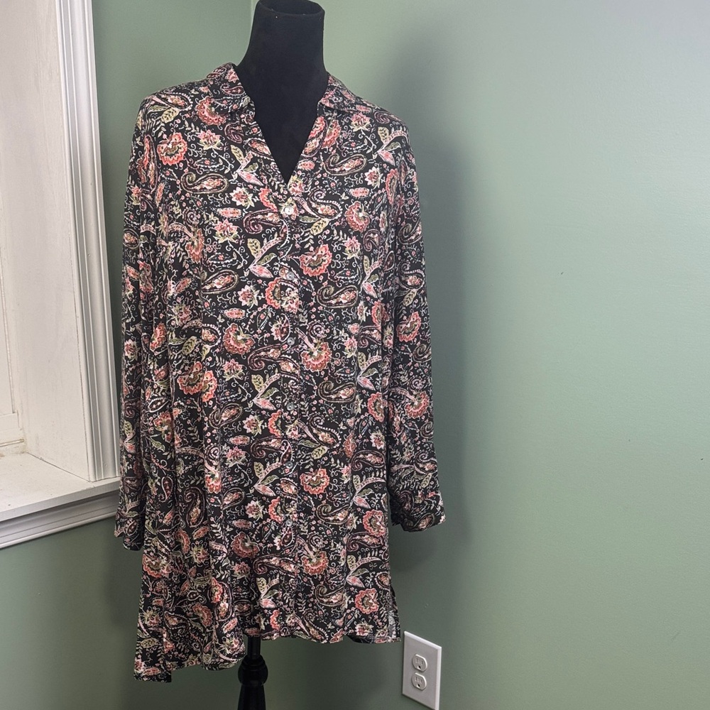 J.Jill Paisley Print Dress XL